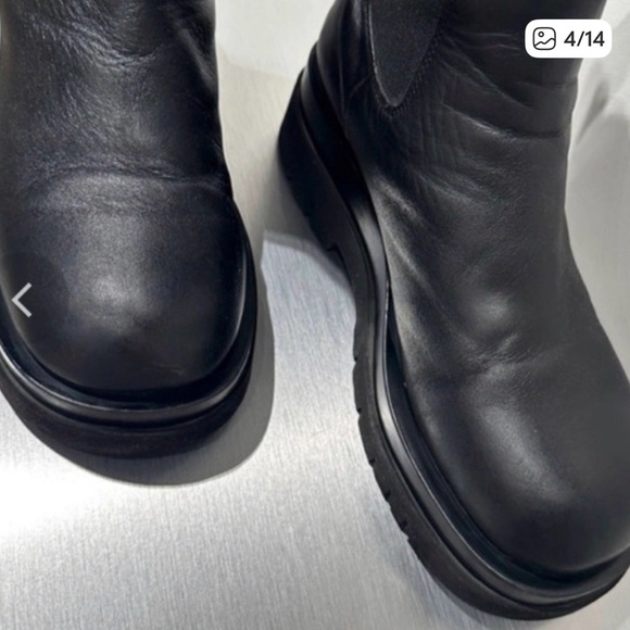 Leather Ankle Boots bottega veneta LUG - Picture 5 of 9